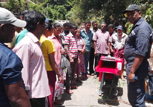 Photo 136: Welimada, Badulla District, 110 Ruwansiri Dairy Farmers were distributed Chaff cutters/ Grass Chopers at the Ruwansisri Dairy Factory premises, Welimada on 12 Mar 2026